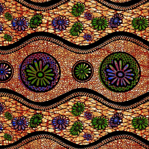 Tela Africana de Algodón 100% Suave y de Alta Calidad, Estampado de Cera, 45 Pulgadas de Ancho, Estilo Ankara, para Prendas - Product Image 1