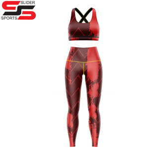 Wholesale Women's 2 Piece Workout Set - High Waist <b>Leggings</b> and <b>Crop</b> Top Yoga Set - Product Image 6