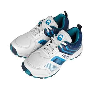 Zapatillas de Cricket CA PRO Junior Gripper Pro 8 Azul/Blanco, Parte Superior Sintética, Plantilla de Malla de Goma EVA, Características Suaves, Verano Invierno - Product Image 1