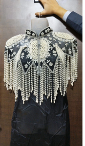 Diseño de Lentejuelas de Poliéster Hecho a Mano con Flecos Largos y Cuentas Decorativas para Adultos, Ropa de Fiesta/Club, Wrap-Taabi Exports, Suministro ODM, Uttar Pradesh - Product Image 3