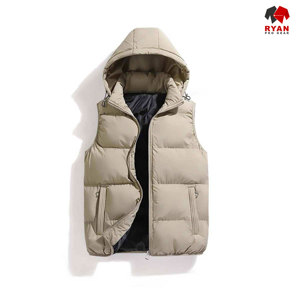 Gilet matelassé imperméable personnalisé Ryan Pro Gear pour hommes, tissu confortable, respirant et anti-boulochage, options de logo OEM - Product Image 1