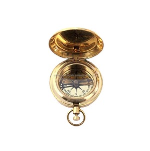 Lo último en Brújula de latón 2022 Vintage con brújula de calendario Brújula de regalo de latón náutico marrón al mejor precio de venta - Product Image 3