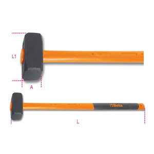 Pair of Fiberglass-Handled <b>Hammers</b> for Various Hammering Applications - Product Image 1