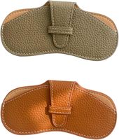 Boîte à lunettes en cuir véritable faite à la main étui à lunettes de soleil avec Snap meilleur prix accessoires pour lunettes étuis à lunettes et sacs