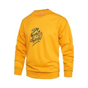 2024 sudadera de algodón de calidad en blanco de gran tamaño OEM personalizado Transferencia de Calor impreso Logo cuello redondo hombres sudadera diseño de serigrafía - Product Image 1