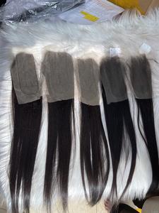 Venta al por mayor paquete de extensiones de cabello Remy virgen cabello crudo vietnamita Cierre de encaje y cutícula alineada cabello humano recto - Product Image 2