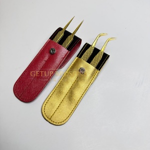 Pince à épiler multifonction haute précision en acier inoxydable ST à pointe fine et texture lisse pour extensions de cils et sourcils, idéale pour le maquillage - Product Image 6