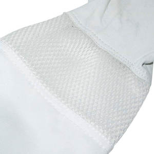 Guantes de apicultura de protección Malla de piel de cabra Mantenimiento de abejas con ventilación Mangas largas Equipo de apicultura profesional - Product Image 5
