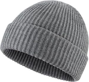 Gorro de invierno Unisex para hombre y mujer, gorro cálido de punto acanalado, para correr al aire libre, ciclismo, nieve, esquí, ropa - Product Image 1