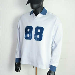 Camiseta Polo Extra Grande de Algodón Personalizada para Hombre, Sudaderas Bordadas Personalizadas, Camiseta Polo de Rugby Personalizada para Hombre, Camiseta Polo de Rugby para Hombre - Product Image 1