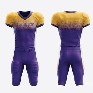Uniforme de Fútbol Americano Estilo Jersey Atlético Ligero y Pantalones Acolchados Flexibles Diseñados para Velocidad y Rendimiento - Product Image 1