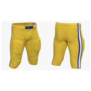 Pantalones integrados de fútbol americano hechos a medida Último diseño con almohadillas transpirables OEM Tallas grandes disponibles - Product Image 4