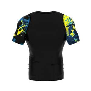 Absorbe la humedad Media manga Diseño de sublimación personalizado Rash Guard Quick Dry MMA BJJ Jiu Jitsu Rash Guards - Product Image 2