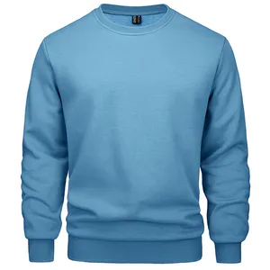Clothing Manufacturers Custom Men's Fleece Crewneck Sweatshirts Pullovers Fall Winter Warm Streetwear Plus Size Men's Clothing