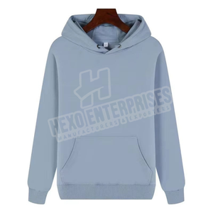 Sweat à capuche et sweat-shirt à logo personnalisé sérigraphiés pour hommes 100% coton 420g/500g Poids du tissu disponible en blanc - Product Image 2