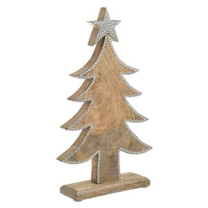 Handcrafted wooden christmas <b>tree</b> for holiday decoration farmhouse living room setup winter festivities and festive ambiance - Product Image 1