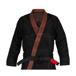 Kimono Jiu Jitsu de alta calidad, uniforme ligero de Karate de artes marciales en Color sólido, logotipo personalizado, tela de algodón, traje de Karate - Product Image 2
