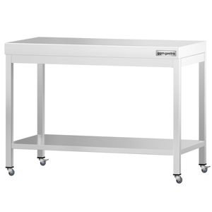 โต๊ะกลางสแตนเลสเชิงพาณิชย์ PREMIUM - 1000x800 มม. - พร้อมชั้นวางด้านล่าง - Product Image 5