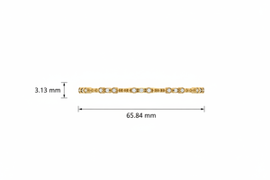 2025ทองคำ14K สีเหลืองและเพชรธรรมชาติหรูหราออกแบบใหม่กำไลข้อมือผู้หญิงเพชรทอง | 0.50Ctw - Product Image 2
