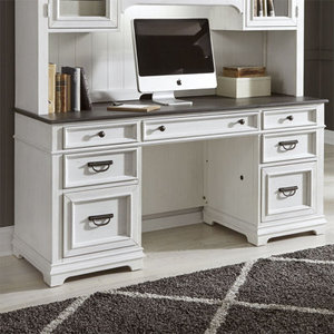 Colburn Jr. Executive Desk with Locking <b>File</b> Storage Rectangular Engineered <b>Wood</b> Office Desk - Product Image 4