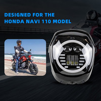 Vente en gros de phares avant de moto à LED avec lentille à condensateur HD MONSTANA, installation facile, durée de vie 50000H