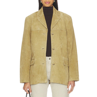 Chaqueta Blazer Casual de Punto Personalizada para Mujer, Larga, Cierre de un Solo Botón, Cuello Camisero, Bolsillos, Ecológica, de Secado Rápido, ODM