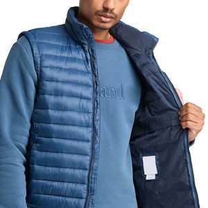 Chaleco acolchado ligero a la moda para hombre, chaleco marrón Vintage, chaqueta acolchada, ropa exterior transpirable para chaleco calentador de cuerpo - Product Image 6