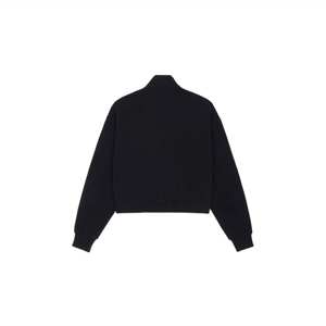 New Arrival Women <b>Black</b> Color Quater Zip up Sweatshirts Custom Turtleneck Zipper up Jacket for Womens Best For Daily Use - Product Image 3