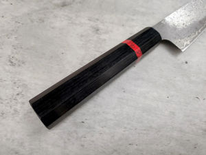 Juego de Cuchillos de Cocina Profesionales de 8 Pulgadas, Acero Inoxidable Damasco, Hoja Recta, Mango de Madera Recubierta, Ambidiestros - Product Image 2