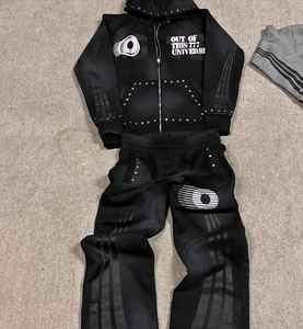 Qualité supérieure meilleure vente hiver décontracté écologique hommes survêtements 100% coton couleur unie respirant confortable - Product Image 4