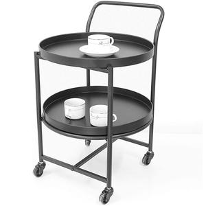 Chariot métallique décoratif de belle qualité fait à la main de concepteur en gros chariot de service classique élégant en gros nouveau chariot en métal - Product Image 6