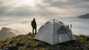 Family Automatic Camping <strong>Tent</strong> 3-4 Person <strong>Rain</strong> Cover Instant Pop Cloud Gray Shelter Waterproof UPF 50+ Sunshade Outdoor - Product Image 4