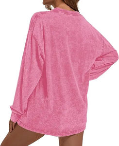 Sudaderas de Forro Polar con Lavado Ácido para Mujer, Ropa de Calle de Invierno de Lujo, con Bordado y Diseño en Relieve, Transpirables - Product Image 3