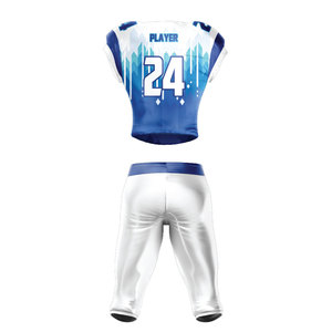 Uniforme de Fútbol Americano de Diseño Personalizado, 100% Poliéster, Nombre del Equipo Personalizado, Conjuntos de Estilo Nuevo, Ropa de Práctica Transpirable con Servicio OEM - Product Image 4