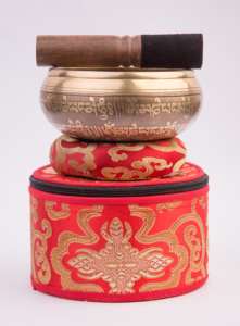 Juego completo de cuencos para cantar para la curación del sonido con estuche de transporte Regalo Artesanía de metal Cuenco para cantar - Product Image 2