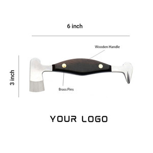 Private Label Clinch Cutter Groover for <b>Horseshoes</b> Repair Hoof Care Essential Equine Shoeing Farrier Tool Stainless Steel & Wood - Product Image 2