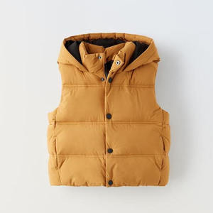 Gilet matelassé à capuche avec fermeture éclair, imperméable, léger, vêtement d'extérieur - Product Image 1