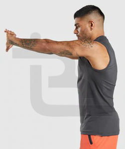 Camiseta sin mangas de gimnasio de alta calidad personalizable para hombre, ropa deportiva transpirable de Spandex, diseño muscular sublimado, estándares OEM/ODM/OBM - Product Image 5