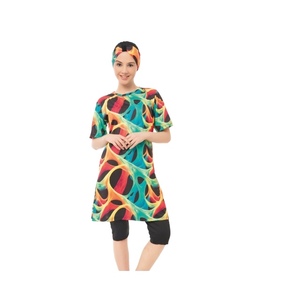 Comfortable Long Sleeve Modest Swimwear for Muslim Women <b>Full</b> Coverage Sporty Islamic Style <b>Hijab</b> Burka Quick Dry Eco-Friendly - Product Image 5