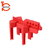 BOYUE China buen precio Industrial PP seguridad ajustable válvula de bola dispositivo de bloqueo rojo calidad bloqueo para exportación