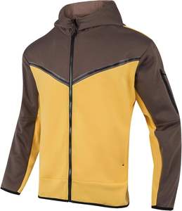 ชุดกีฬาผู้ชายแบบสองชิ้น ผ้าระบายอากาศดี พร้อมแจ็คเก็ตซิปเต็มตัวและกางเกงจ็อกเกอร์ทรงสอบ เหมาะสำหรับการวิ่งและออกกำลังกาย - Product Image 2