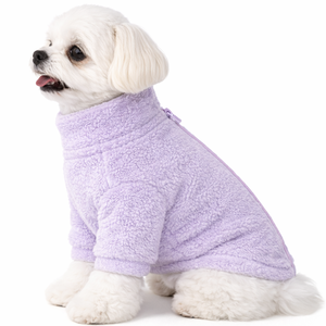 Lilac <b>Dog</b> Fleece Plush Soft Ultra Warm Pet Pullover Cozy Winter Fleece Jacket for Small Medium <b>Dogs</b> Premium Comfort Wear - Product Image 3