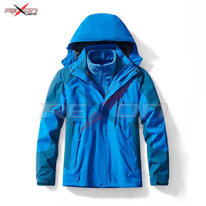 Customized Men's Hard Shell Windbreaker Jacket Breathable Outdoor Windproof Coat Zip Closure Hooded Collar Warm Windbreaker Men - Product Image 2