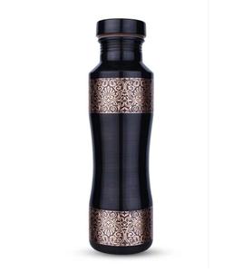 Bouteille d'eau en cuivre pur de belle conception avec gobelet pour l'entraînement de yoga Avantages ayurvédiques Bouteille d'eau en cuivre pur Échantillon gratuit. - Product Image 3