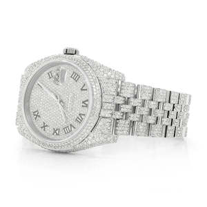 For Royale <b>Iced</b> <b>Out</b> Moissanite ETA Quartz Stainless Steel <b>Watch</b> - Product Image 2
