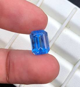 หินพลอยแซฟไฟร์สีฟ้าเจียระไนแบบหลวมเพชรคริสตัลคอรันดัมสำหรับผู้ชายผู้หญิงเครื่องประดับของขวัญพิเศษสำหรับงานเทศกาล - Product Image 2