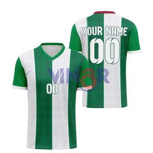 Maillot de football imprimé par sublimation 100% polyester, maillot de football en coton à impression numérique, maillot de football de sport entretenu par OEM - Product Image 4