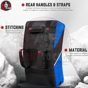 Bouclier de frappe en cuir PVC personnalisé absorbant les chocs, haute qualité, résistant aux impacts, durable pour MMA, Muay Thai, Kickboxing - Product Image 3