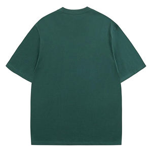 2024 camiseta de lujo Boxy Fit para hombre, logotipo de marca personalizado impreso, Color sólido, transpirable, OEM personalizado, de talla grande, camiseta de gran tamaño en blanco - Product Image 4