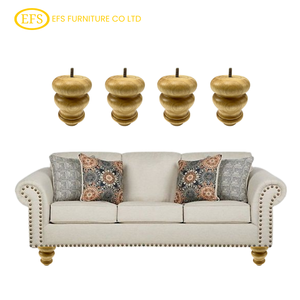 Modern Design Rubberwood Teak <b>Sofa</b> Leg Table Leg Chair Leg Custom Tailored for <b>Bed</b> Use for Outdoor Applications - Product Image 1